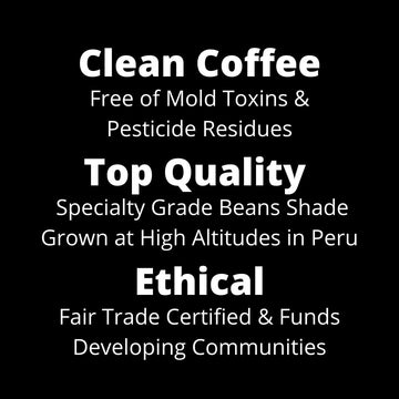 Mold Free Pure Health Coffee - Organic Fair Trade Specialty Grade Low Acid Clean Coffee 12oz (Ground)