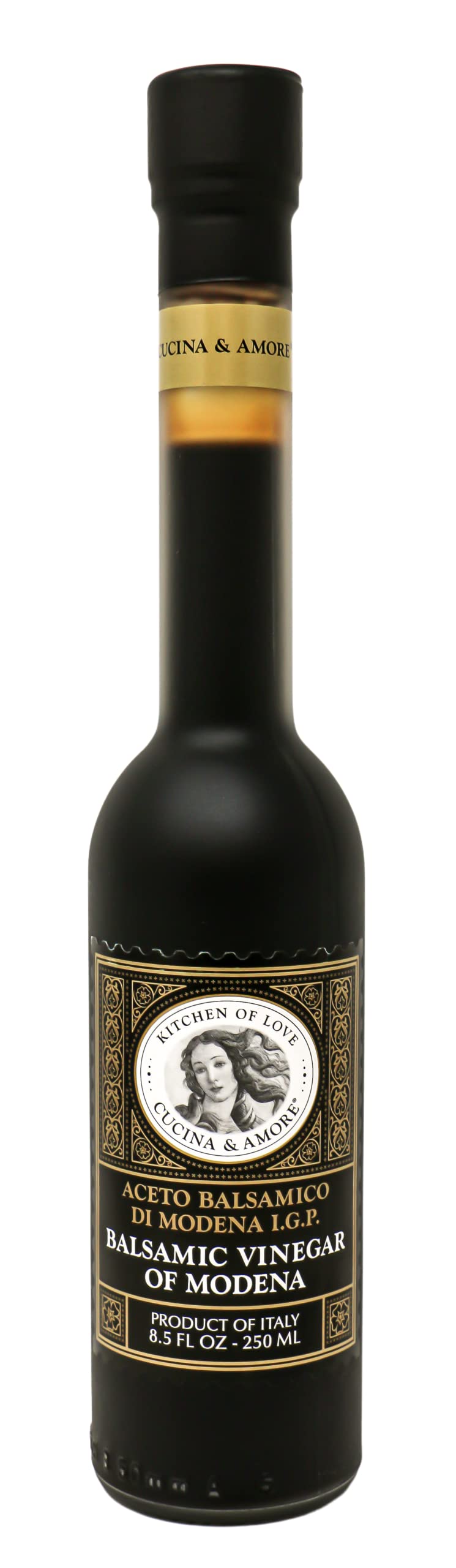 Cucina & Amore Balsamic Vinegar Of Modena | High Density, Authentic Italian IGP, Food Glaze, Reduction, Salad Dressing, Cooking,