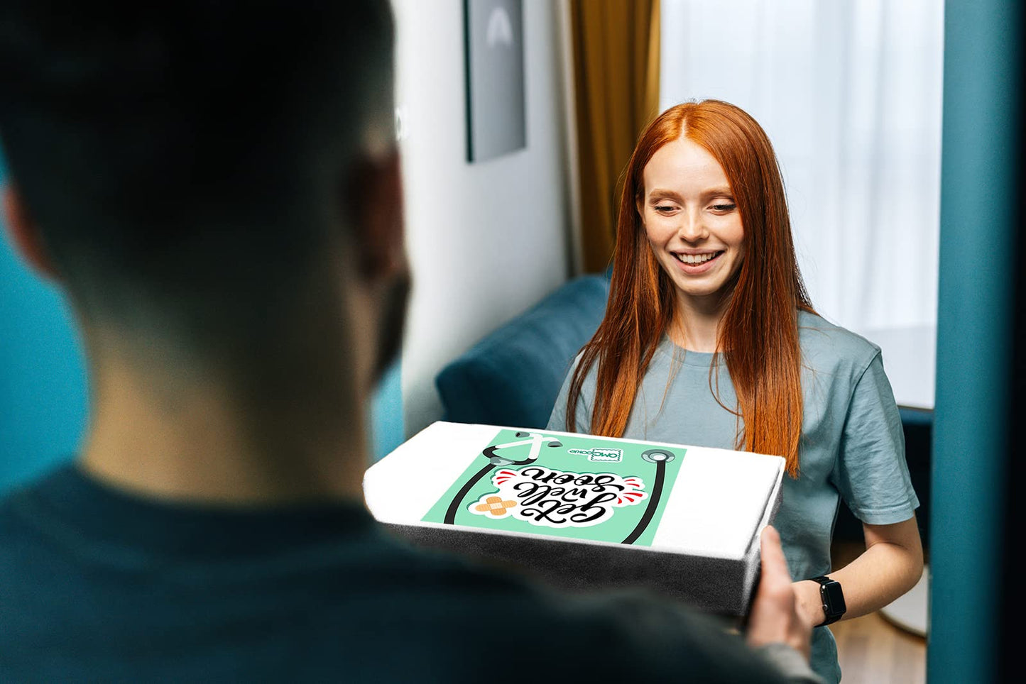 Get Well Soon Gift Cookies Basket Box For Kids and Adults After Surgery Care Package Feel Better Sick | 12 PACK | Nut Free | Kos