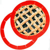 Adjustable Silicone Pie Crust Shields Baking Protectors Cover Ring Fits 8-11.4 Inch Pies Baking Pie Crust Shield Protector Cover