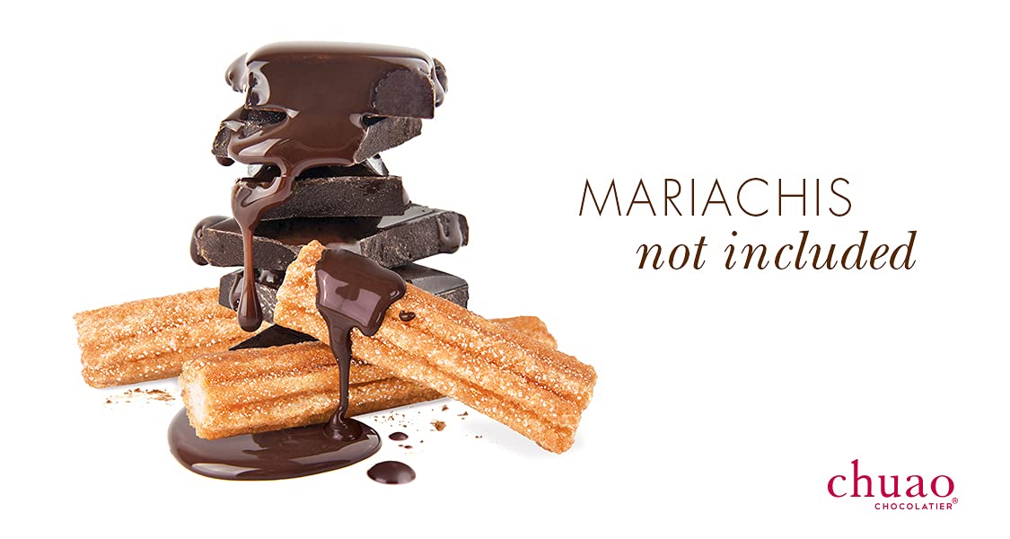 Chuao Chocolatier Cheeky Cheeky Churro Dark Chocolate Mini Bars | Gourmet Cinnamon Chocolate Artisan European No Preservatives | For Gift Baskets, Christmas, Valentines Day, Gifts For Women, Men, Birthday, Thank You, Care Package | 24 Pack