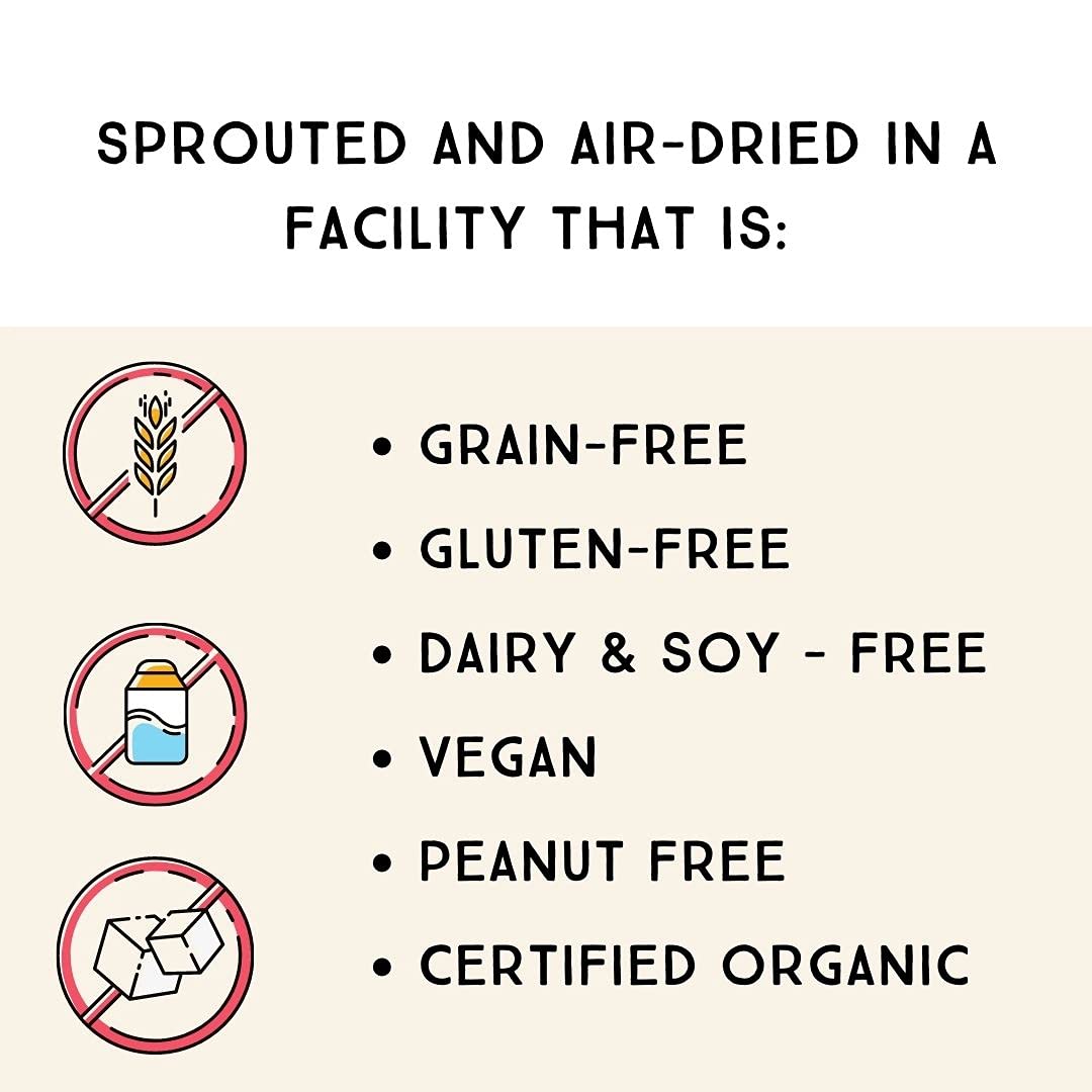 Lark Ellen Farm Whole Cashews, Unsalted Raw Sprouted Nuts, Certified Usda Organic, Gluten-Free, Vegan Snacks (10 Oz, 3 Pack)