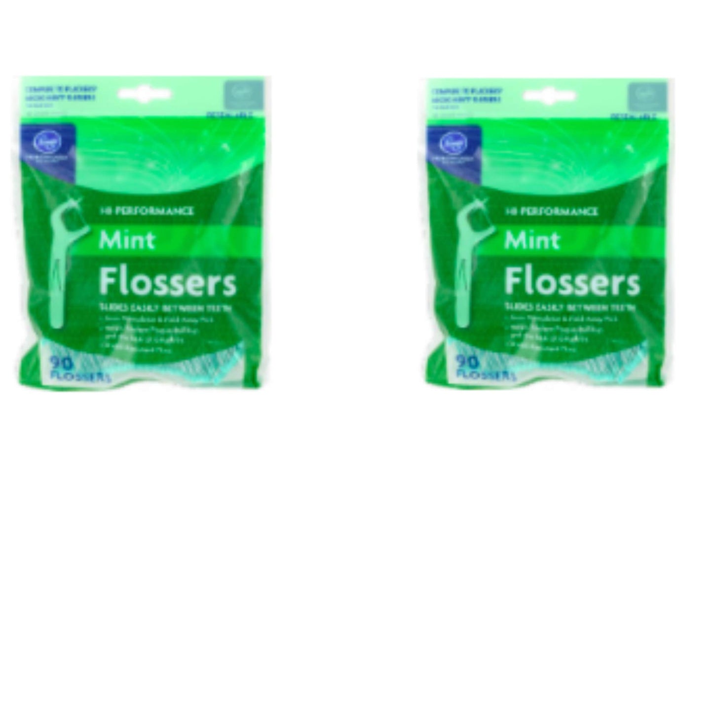 New Kroger Hi-Performance Mint Flossers 90 Count (Pack Of 2)