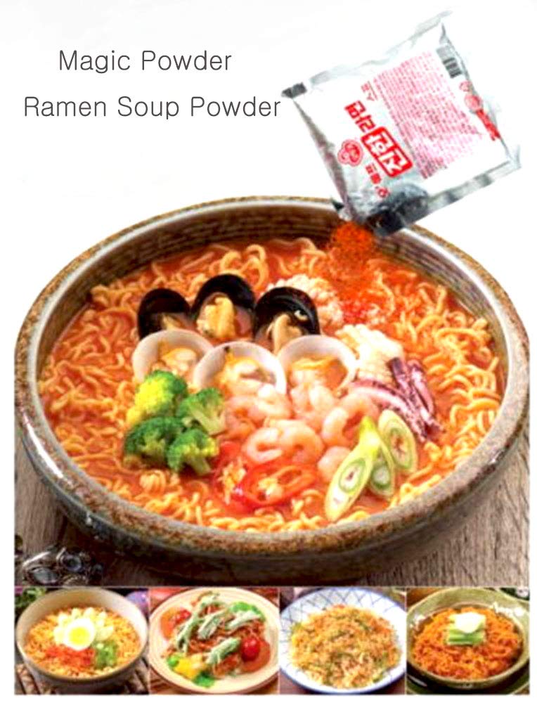 Accpo Korean Noodle Soup Powder for Ramen, Spicy Flavor, 10.5oz - Perfect for Quick Meals and Flavorful Dishes