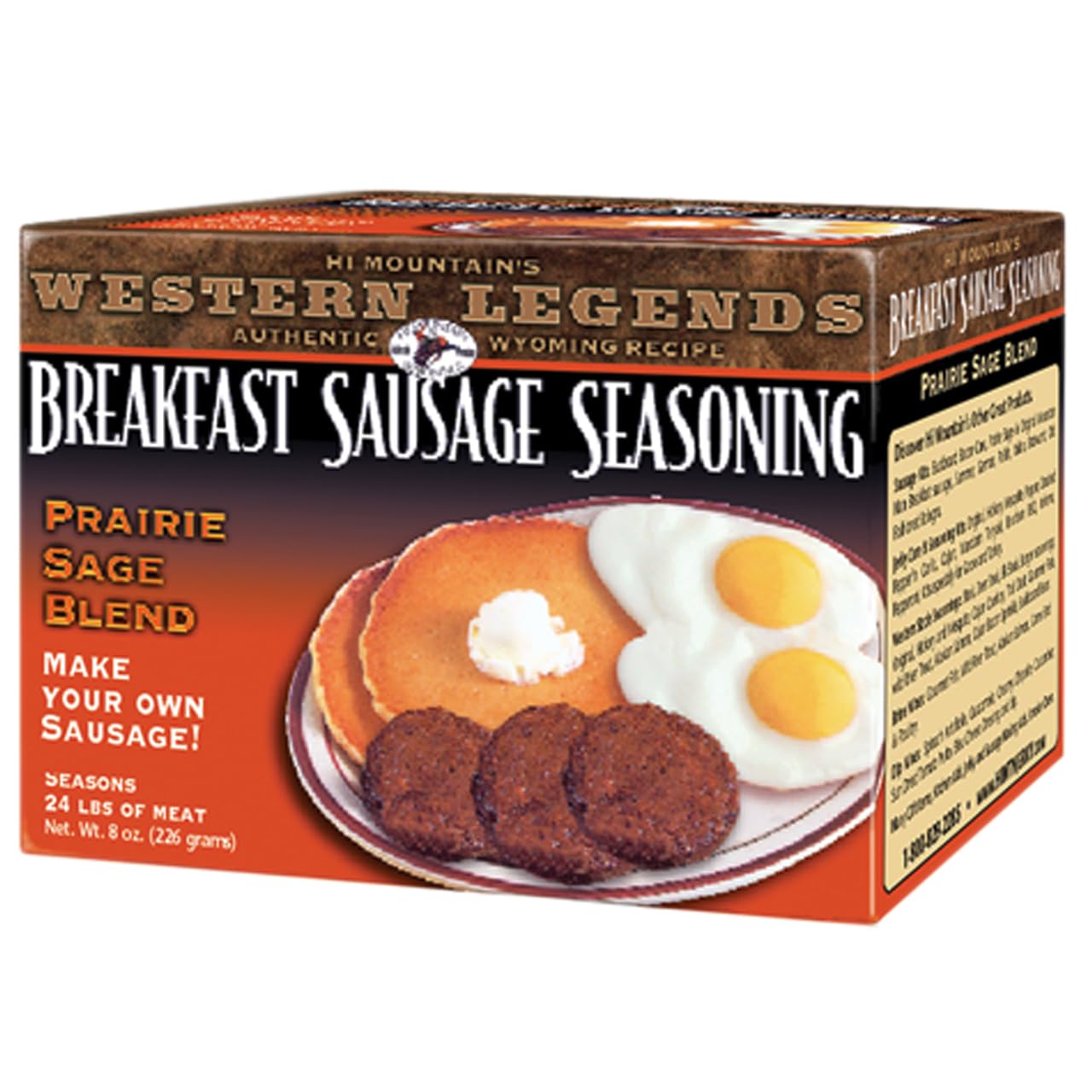Hi Mountain Seasonings | PRAIRE SAGE Breakfast Sausage Seasoning Mix | Seasons 24 lbs of Meat | Great for Pork, Venison, Deer &