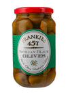Frankies 457 Sicilian Black Olives - Authentic Sicilian - Product Of Italy - Premium Handpicked Imported Italian Olives - Great