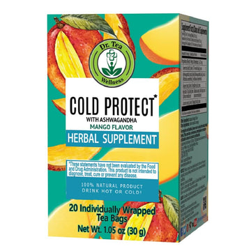Dr. Tea Cold Protect Tea With Ashwagandha - Mango Flavor - 20 Tea Bags