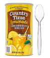Countrys Time Powdered Lemonade Drink Mix 82.5 oz. Included 2 Clear Heavy-Weight Plastic Spoons 6.55