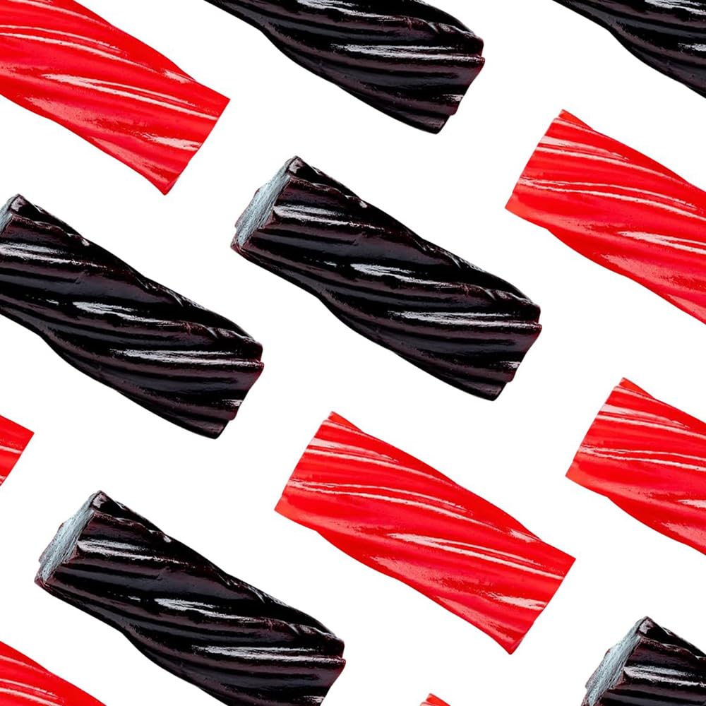 Licorice.Com Gourmet Licorice Candy Duo Pack - Australian Red And Black Twists
