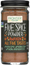 Frontier Co-Op Five Spice Seasoning, 1.92 Ounce, Cinnamon, Fennel Seed, Cloves, Star Anise & White Pepper, Non Gmo, Kosher