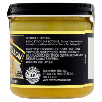 Better Than Bouillon Premium Roasted Chicken Base, 8-Ounce Jar, 38 Servings, Blendable Flavor Enhancer