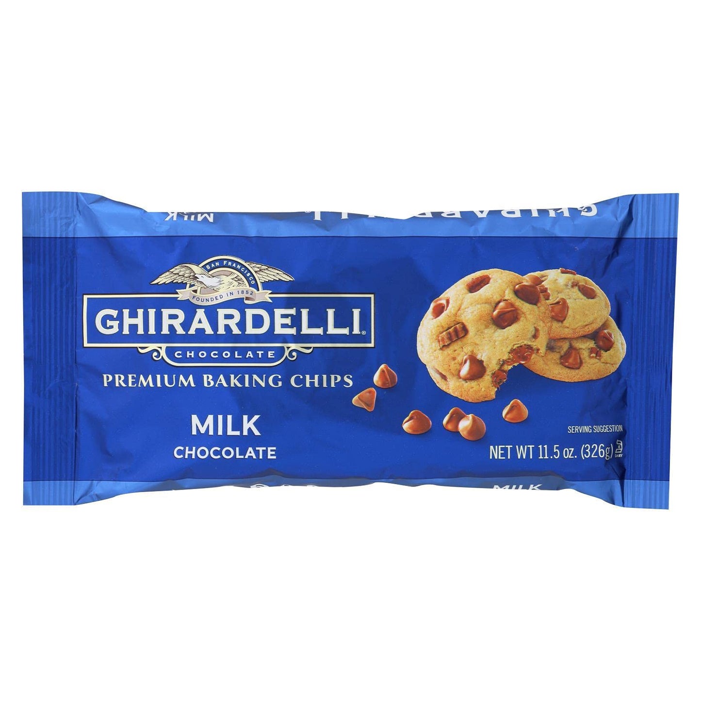 Ghirardelli Chocolate Baking Chips Milk Chocolate 11 Ounce (Pack Of 12)