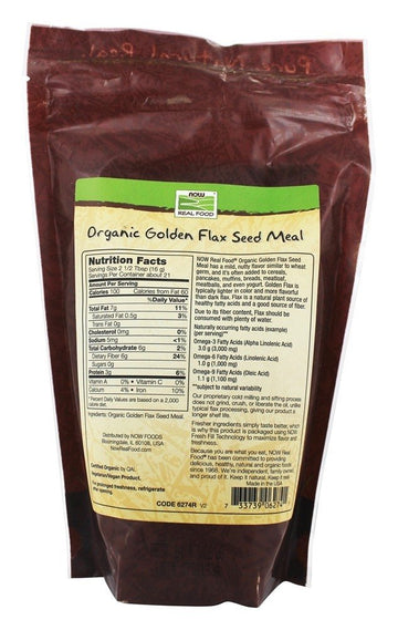 Golden Flax Seed Meal Organic Non-Ge 12 Ounces