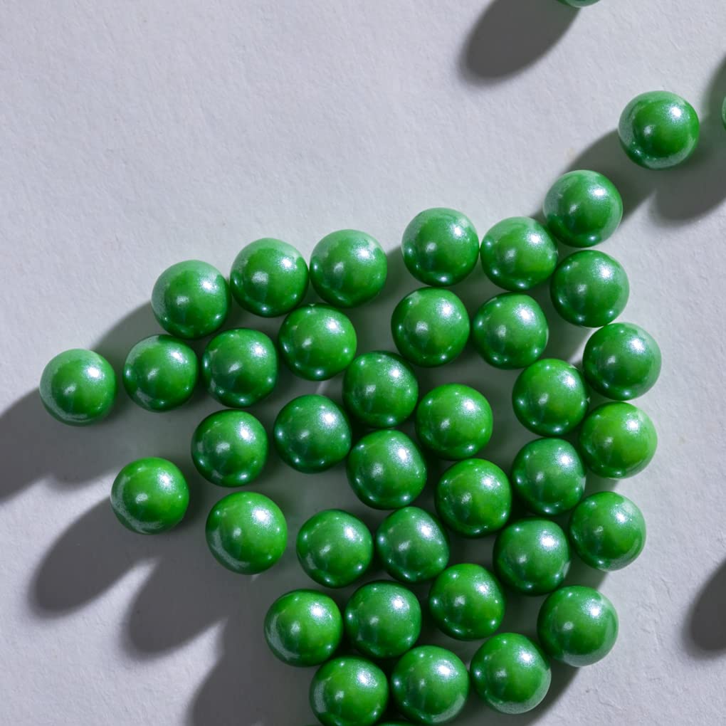 Dark Green Sprinkles Edible Pearls,Cake Sprinkles 130g 4.6OZ,Cookie Sprinkles,Sugar Pearl, Edible Candy Pearls for Cake Cupcake