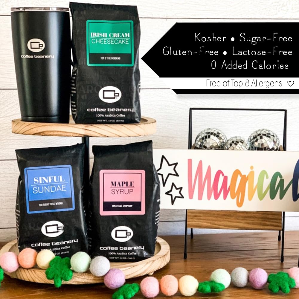 Amaretto Flavored Coffee, Specialty Arabica Coffee, Medium Roast, 12 Ounce, Whole Bean (Whole Bean)