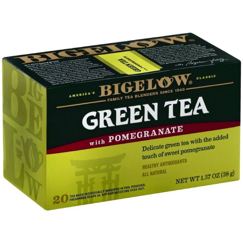 Bigelow Green Tea With Pomegranate 20-Count (Pack Of 6)