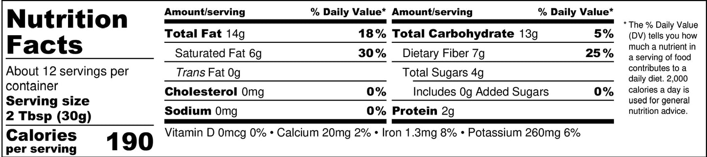 PALEO TIGER | CAROB Tiger Nut Butter | AIP and Paleo Compliant | Nut Free High Prebiotic Ingredients | No Sugar Added | Whole 30