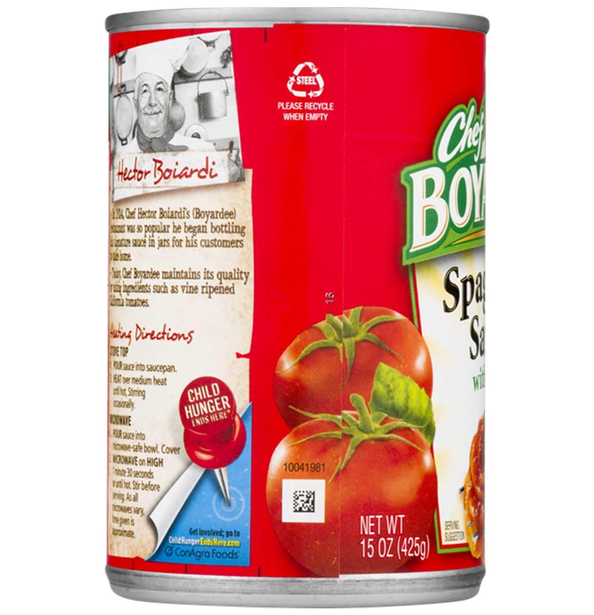 Chef Boyardee Spaghetti Sauce with Meat, 15 Oz Cans, Pack of 24 - Classic Italian Flavor, Ready to Use