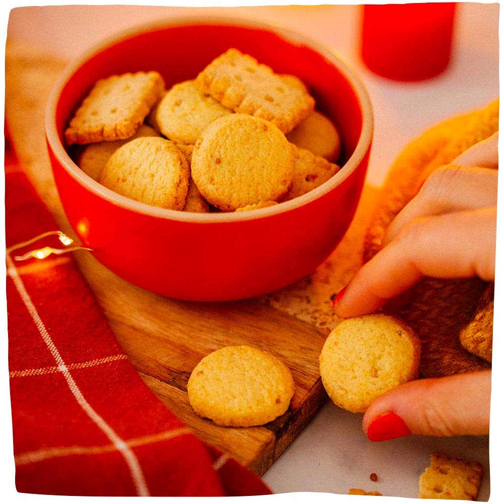 Michel Et Augustin Cheese Crackers, Variety Pack: 2 Parmesan And 1 Comt Cheese, Crispy Gourmet Snacks, Savory Snacks Party Cra