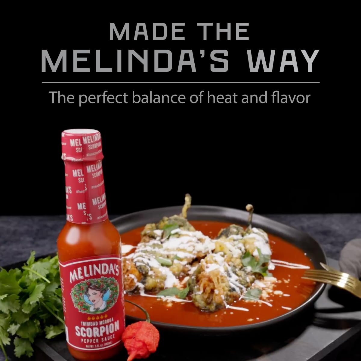 Melindas Scorpion Pepper Hot Sauce - Gourmet Scorpion Hot Sauce - Made With Trinidad Moruga Scorpion Pepper, Carrots, Onion & Li