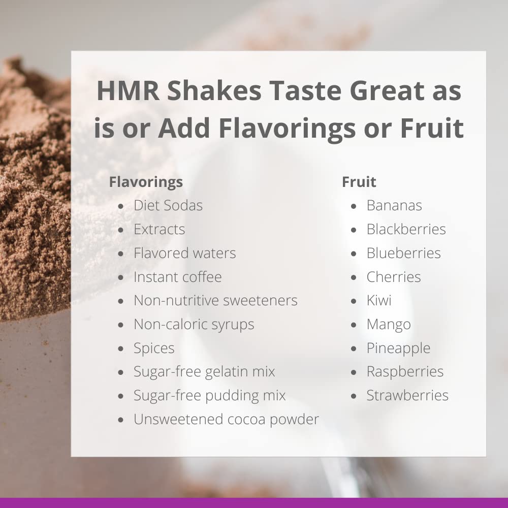 HMR 120 Classic Shake Meal Replacement Powder | Chocolate Shake Mix to Support Healthy Weight Loss | 12g of Protein | Nutritiona