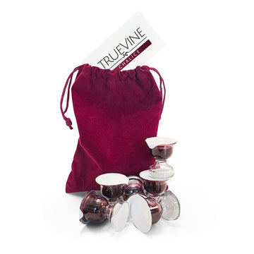 TrueVine Chalice Communion Cups and Wafer Set - Prefilled with Unleavened Bread & G Juice - 6 Count - Red