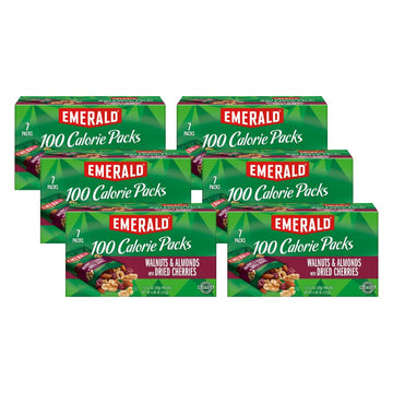 Emerald Nuts Walnuts & Almonds with Dried Cherries, 100 Calorie Pack, 4.69 OZ (Pack of 6)
