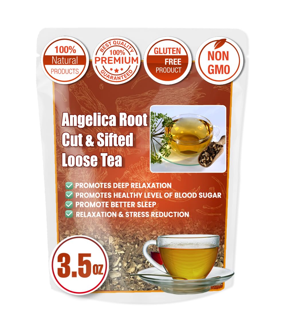 Scash 3.5 Ounce Angelica Root Loose Tea Angelica Archangelica Dried Root Cut And Shifted 100G