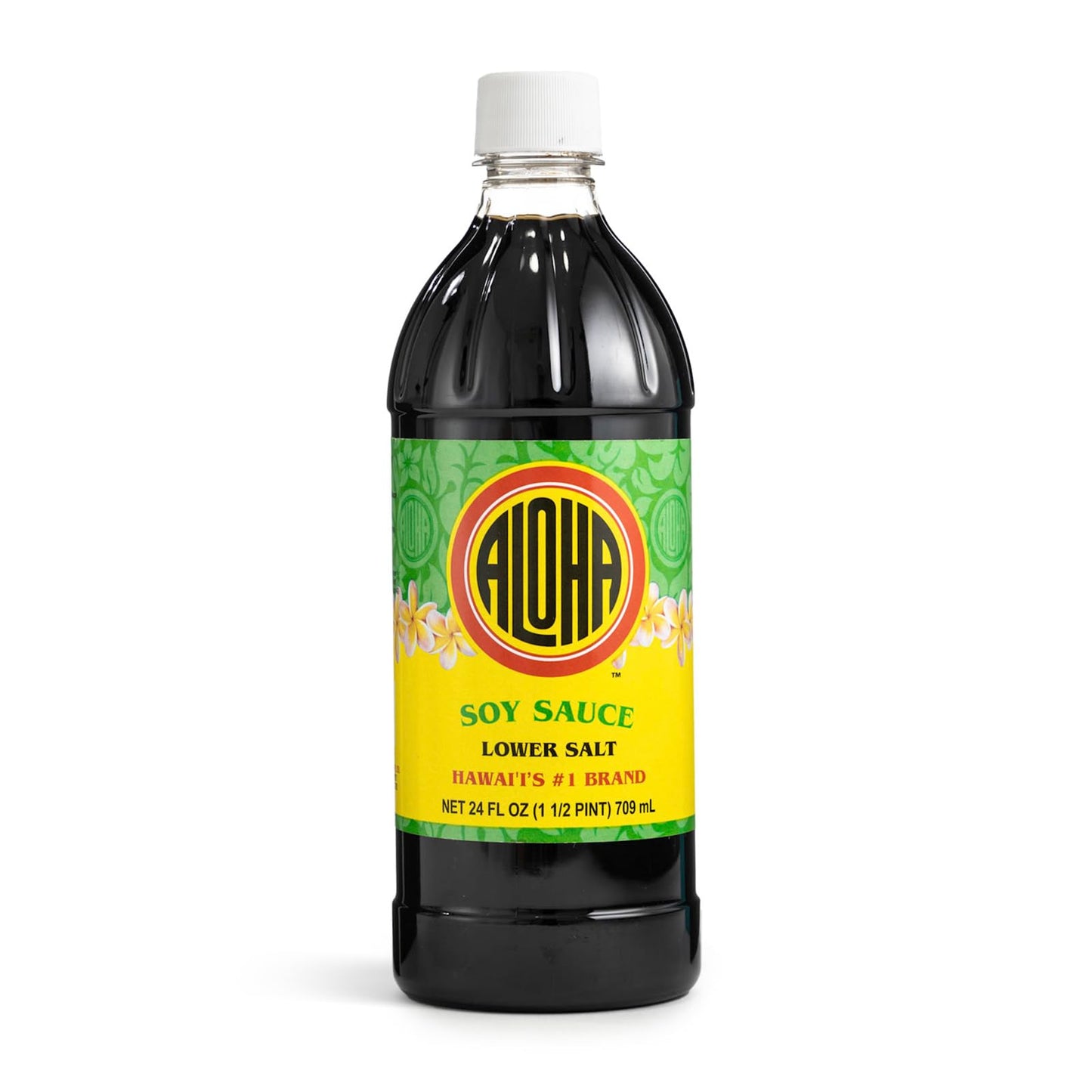Aloha Shoyu - Lower Salt Soy Sauce with 25% Less Sodium - Versatile and Balanced Shoyu Sauce - Made in Hawaii - 24 oz. Bottle