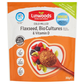 Linwoods Milled Flaxseed with Bio Cultures & Vitamin D - 360g