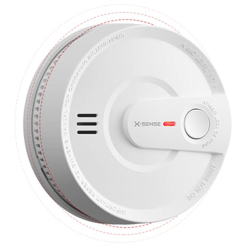 X-Sense Smoke Detector, Wireless Interconnected Smoke Alarm With 10-Year Battery Life And Transmission Range Of Over 820 Ft, Sd2