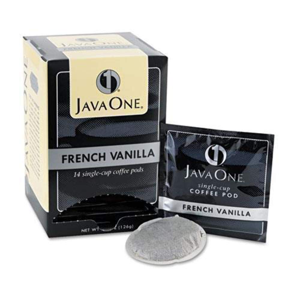 Single Cup Coffee Pods, French Vanilla, 14 Pods/Box