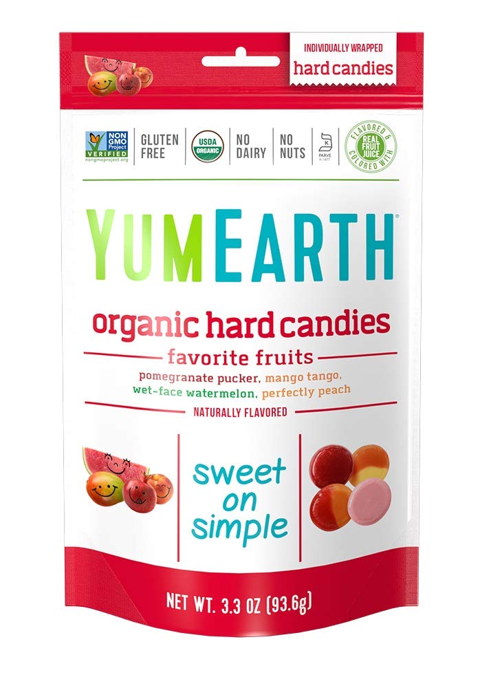 Yumearth Organic Favorite Fruit Hard Candy, Assorted Flavors, 3.3 Ounce (Pack Of 6)