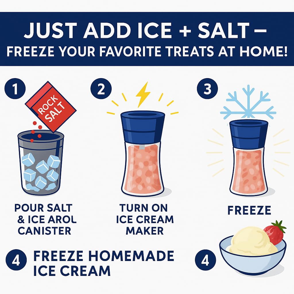Generic Ice Cream Salt, 4 lb for Freezing & Homemade , Ideal for Traditional Makers