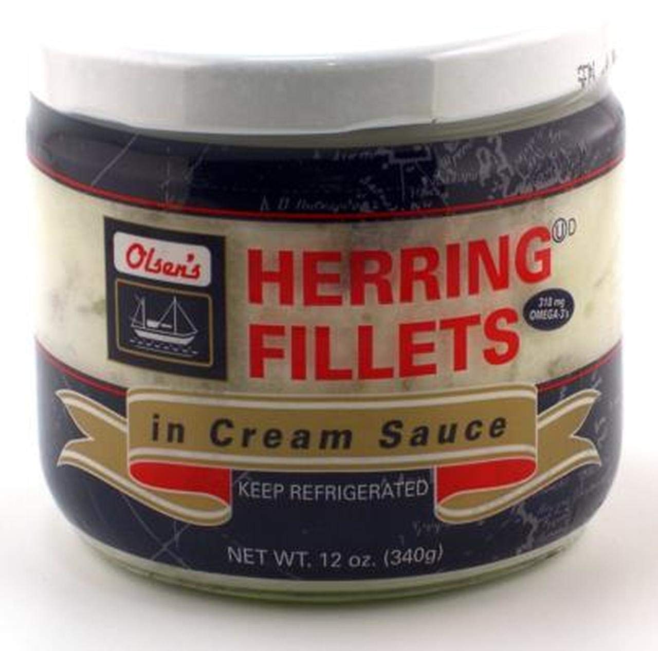 Olsen'S Herring In Cream Sauce -12 Oz - 2 Pack