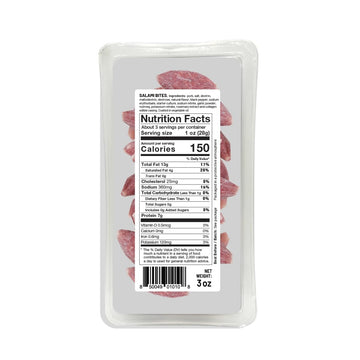 Goikoa Salami Bites | Salchichon | Ready To Eat Snack | From Navarre, Spain | 3Oz (85G) (Pack Of 6)