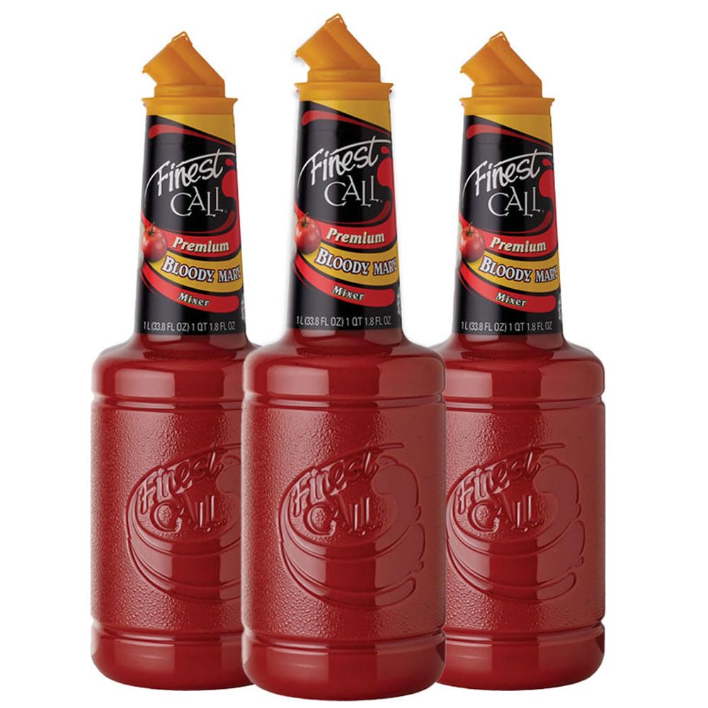 Finest Call Top-Grade Bloody Mary Drink Mix 1 Liter Bottle (33.8 Fl Oz) Pack Of 3