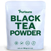 Purisure Instant Black Tea Powder, Unsweetened, 125g, Quick Dissolve for Hot/Cold Tea, Non-GMO, 125 Servings