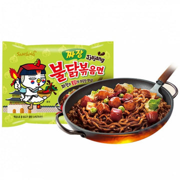 Samyang Buldak Hot Chicken Spicy Ramen Korea Instant Packaged Noodles,4.94 oz,Jjajiang,5 Pack