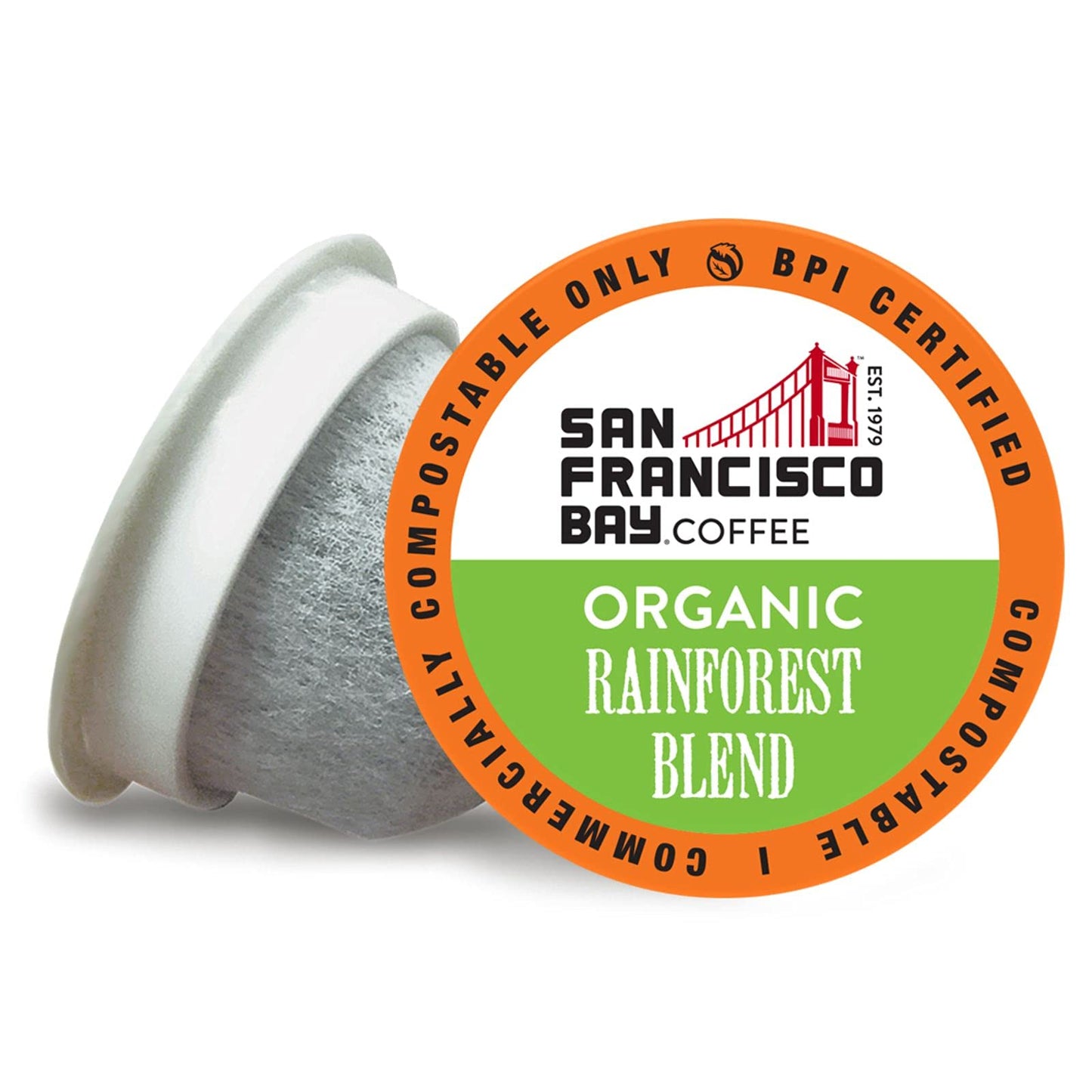 San Francisco Bay Compostable Coffee Pods - Organic Rainforest Blend (36 Ct) K Cup Compatible Including Keurig 2.0, Medium Dark