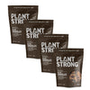 PLANTSTRONG Dark Chocolate Granola Snack Mix - Whole-Grain, Whole-Fruit Sweetened, Plant-Based, Oil Free - Pack of 4 x 9oz Bags