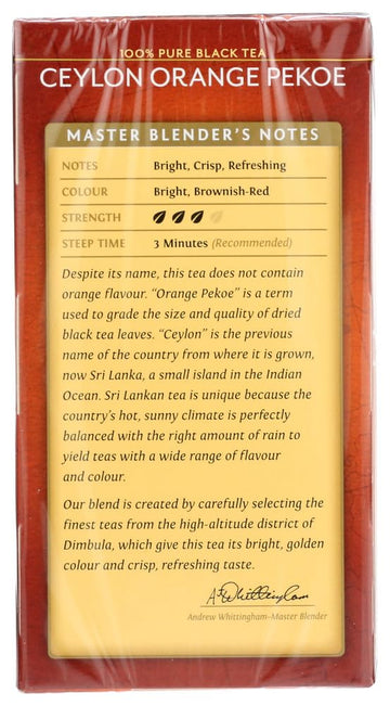 Ceylon Orange Pekoe Tea - 20 - Bags