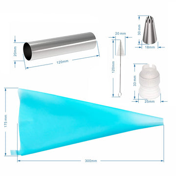 Non-Stick Cream Cannoli Tubes, Fantasyday 21 Pcs Stainless Steel Baking Cones Pastry Roll Horn Croissant Mold Cannoli Shells Wit