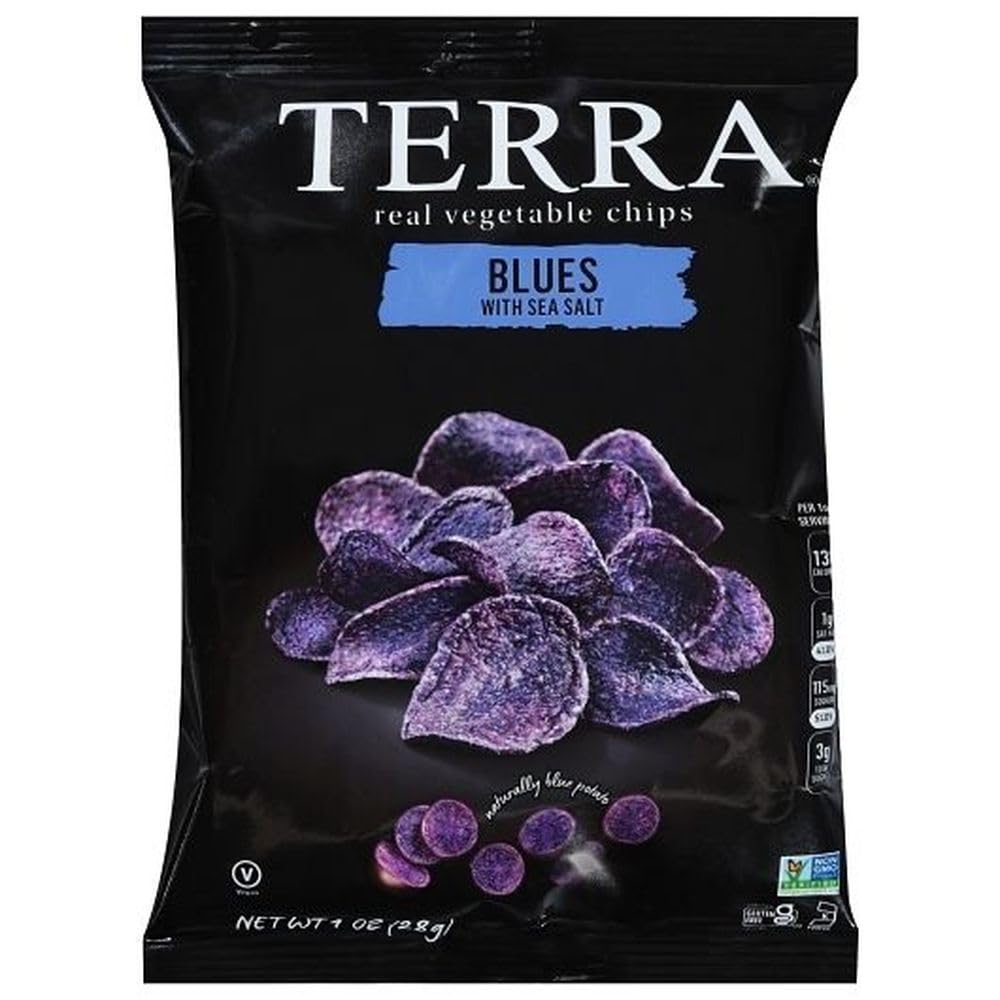 Terra Blues Chips, Sea Salt, 1 Oz., 24/Box (209-02474)