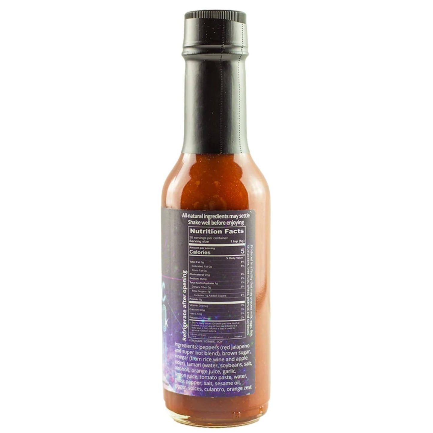 Cosmic Disco by Karma Sauce Medium-Heat Hot Sauce With Flavors of Ghost Pepper Jalapenos & Garlic Made With All Natural Ingredients 5 fl oz Bottle (1-Pack)