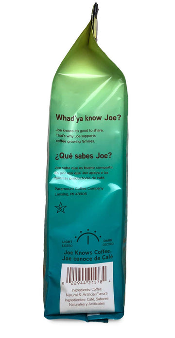 Joe Knows Coffee Coconut Crazy Joe, 12 Oz, 1-12Oz Bag, Medium Roast