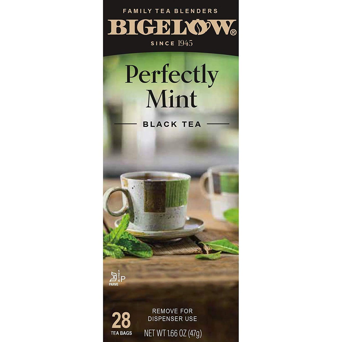 Bigelow Tea Bags, Plantation Mint, 28-Count Boxes (Pack Of 6)