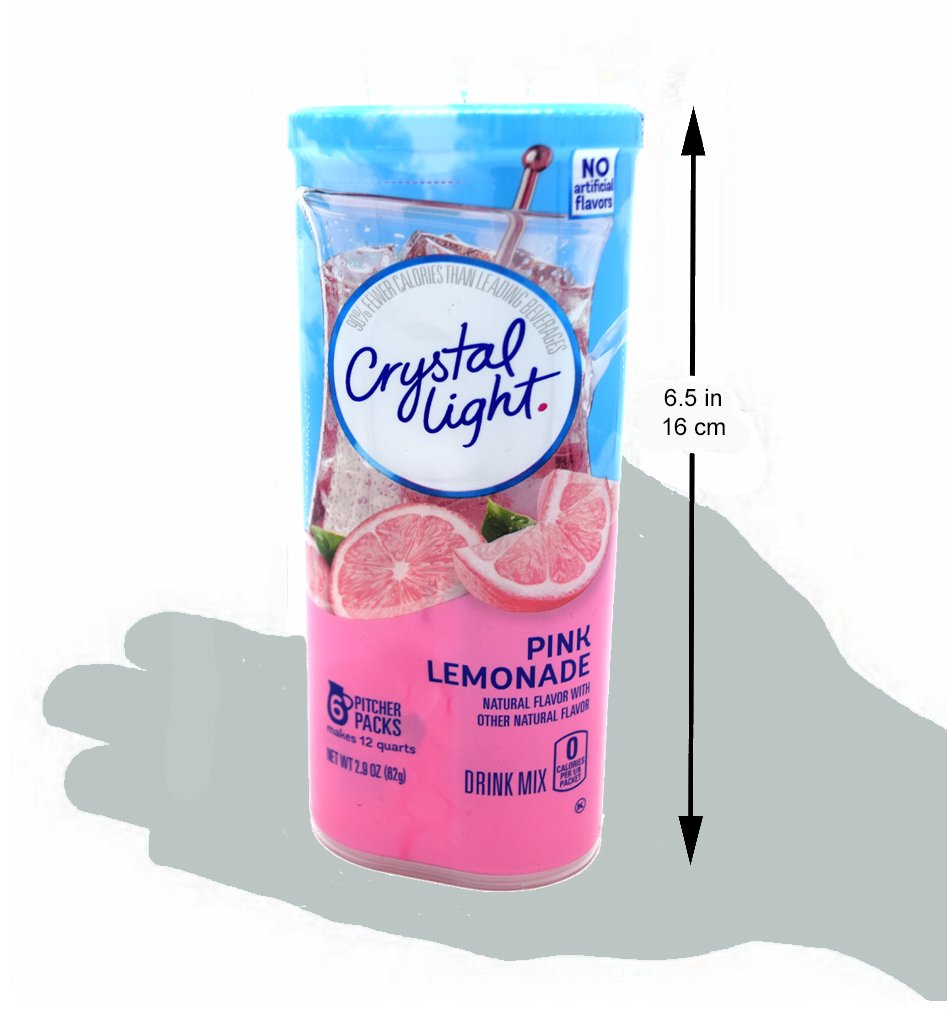 Crystal Light Pink Lemonade Drink Mix, 12-Quart 2.9-Ounce Canister (Pack Of 3)