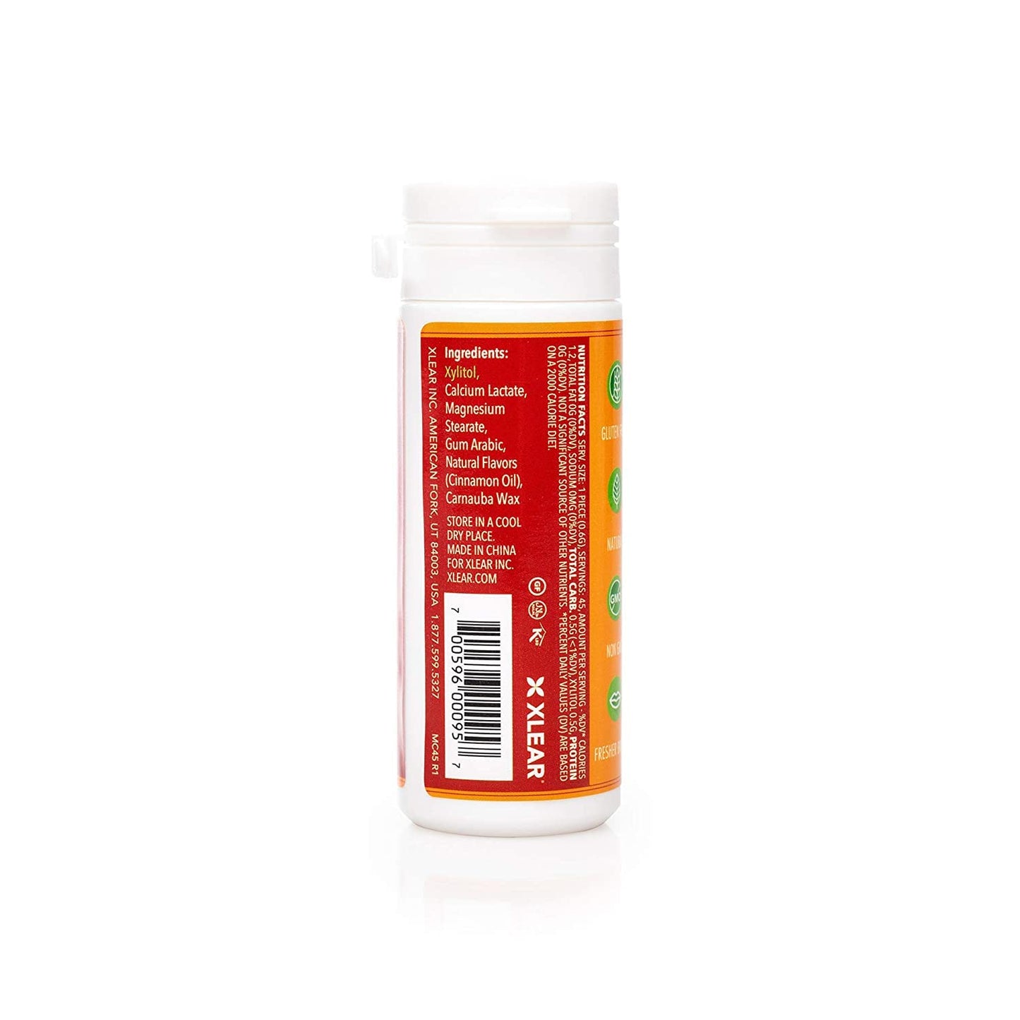 Spry Xylitol Cinnamon Mints Sugar Free Candy - Breath Mints That Promote Oral Health, Dry Mouth Mints That Increase Saliva Produ