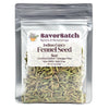 SavorSatch Fennel Seeds - 8oz Resealable Stand-Up Pouch | Indian Fancy Green Whole Seeds | Non-GMO, Certified Kosher, Bulk Herb